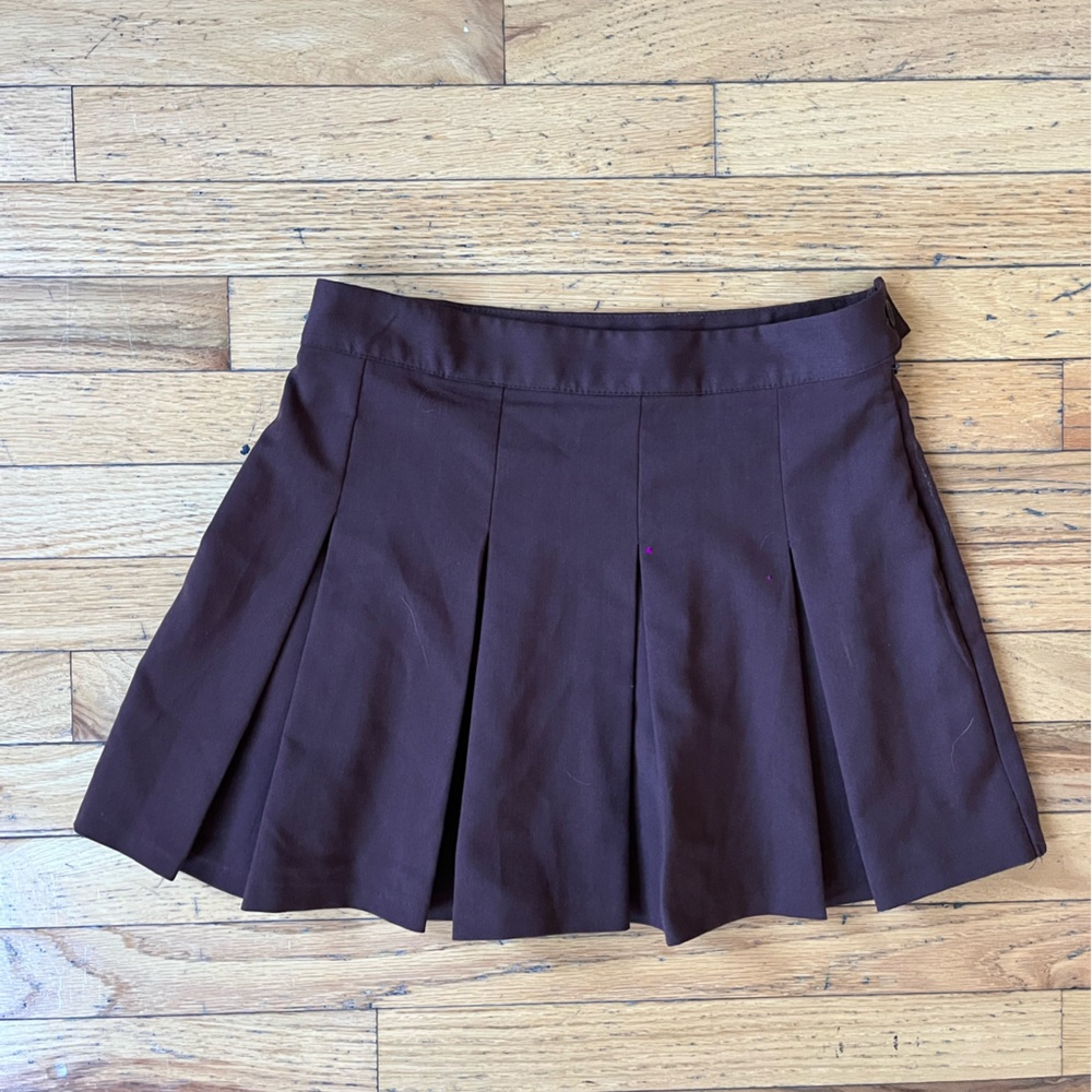H&M Dark Brown Skater Skirt